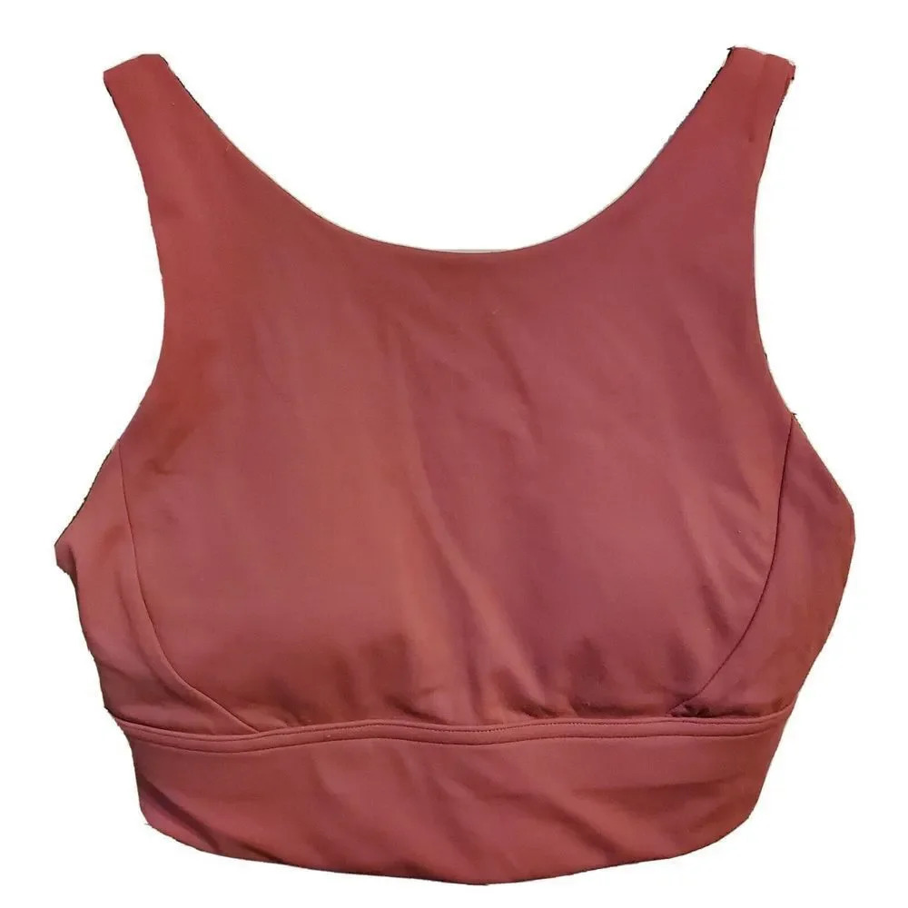 Rylech Womens Sports Bra Pink Rose Size 6‎ Racerback Keyhole New